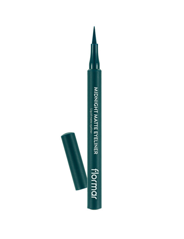 خط چشم ماژیکی مات فلورمار flormar مدل Midnight Matte کد 04 (رنگ سبز) - Image 1