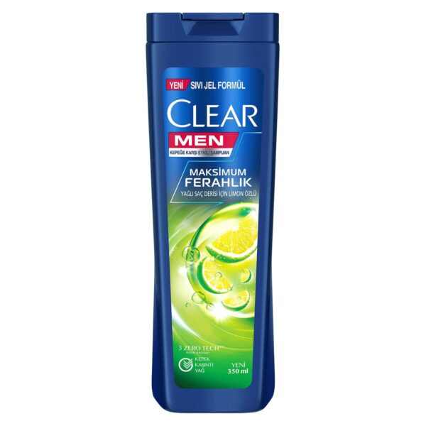 شامپو کلیر لیمویی مردانه350میل مدلCLEAR MEN Maksimum Ferahlik - Image 1