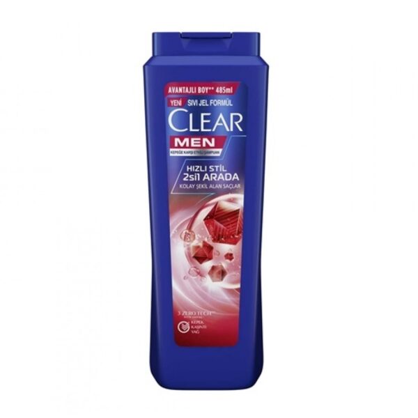 شامپو کلیر مردانه350میل مدلClear Men Hizli Stil - Image 1
