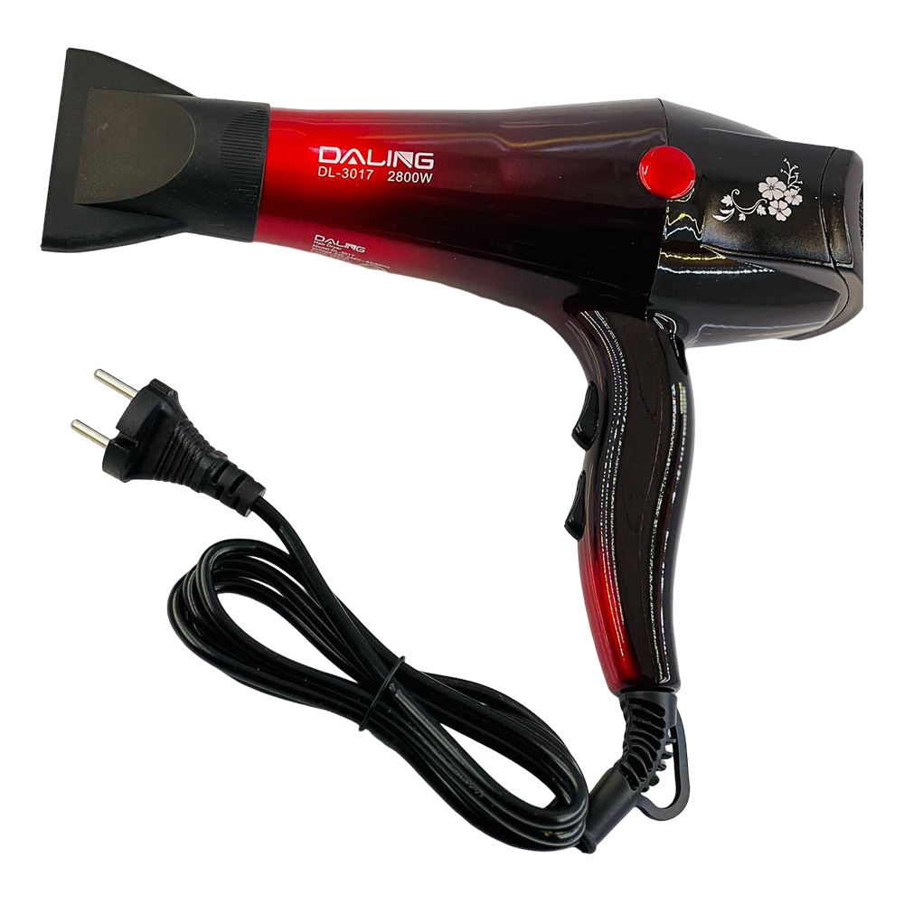 Daling Professional Hair Dryer Model DL-3017 (2) سشوار حرفه ای دالینگ مدل DL-3017 رنگ قرمز