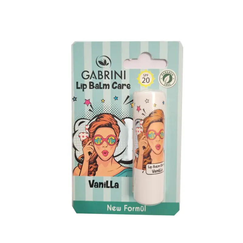 Gabrini-Lip-Balm-Care-Vanilla بالم لب گابرینی Gabrini اسانس وانیل - تصویر 1